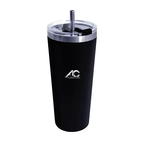 Black color option for 22 Oz. Memphis Tumbler With Flip Top Lid & Stainless Steel S