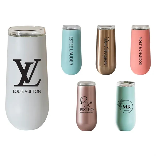 Cool Blue color option for Vinglace® 6 Oz. Champagne Flute