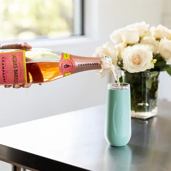 Sea Glass color option for Vinglace® 6 Oz. Champagne Flute