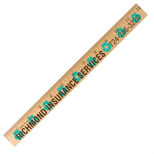 Main photo of Recycling Background Rulers   Clear Lacquer Finish