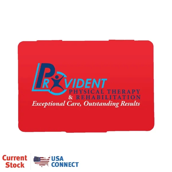 Red color option for Micro Halt™ Pill Box, Full Color Digital