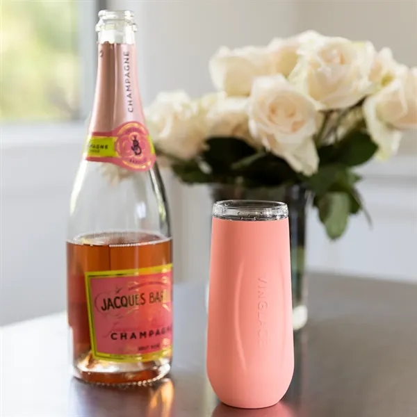 White color option for Vinglace® 6 Oz. Champagne Flute, Full Color Digital