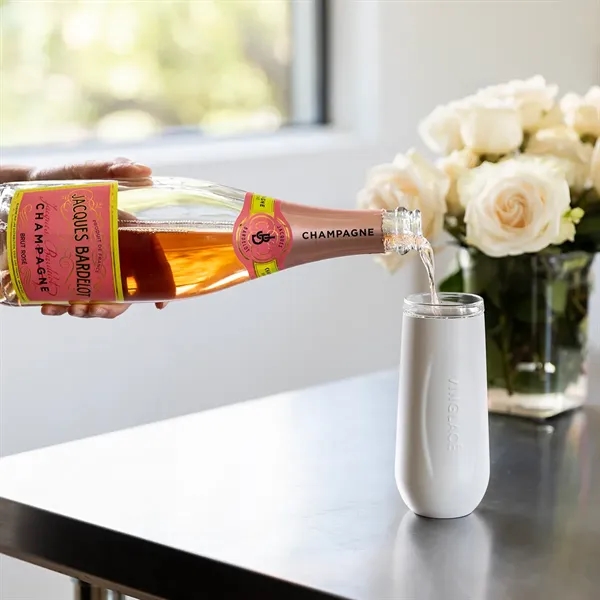 White color option for Vinglace® 6 Oz. Champagne Flute, Laser, Standard