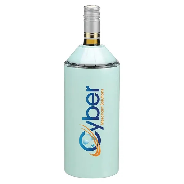 Sea Glass color option for Vinglacé® Wine Bottle Insulator, Full Color D Igital