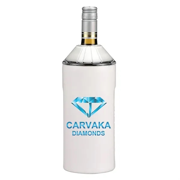 White color option for Vinglacé® Wine Bottle Insulator, Full Color D Igital