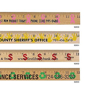 Photo of Ribbon Background Rulers   Clear Lacquer Finish