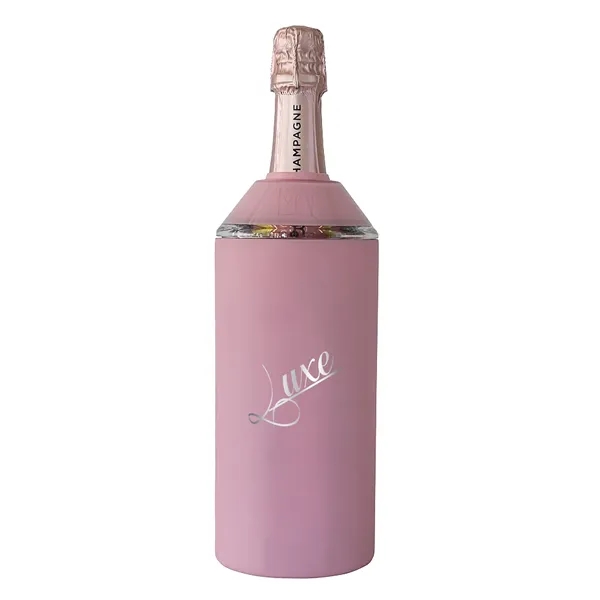 Rose color option for Vinglacé® Wine Bottle Insulator, Laser, Premium