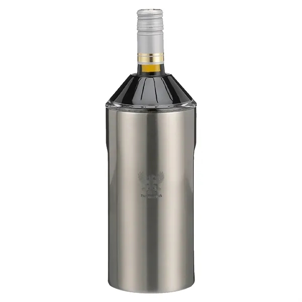 Stainless color option for Vinglacé® Wine Bottle Insulator, Laser, Premium