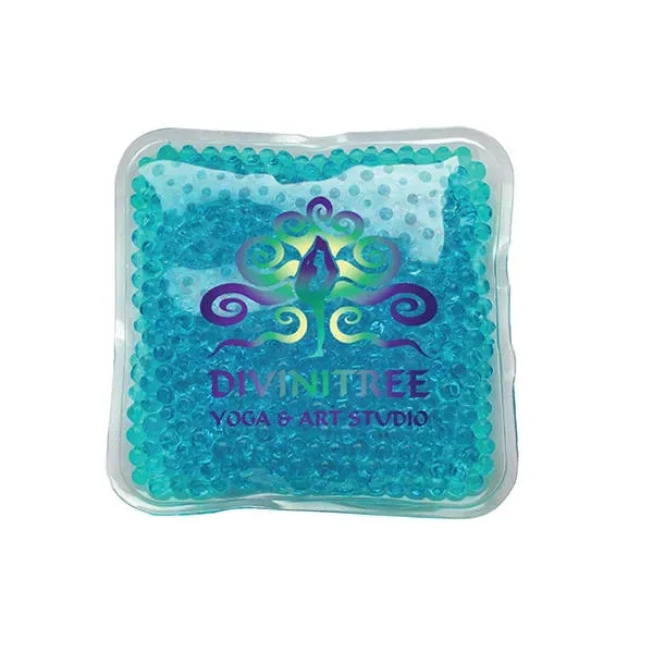 Aqua color option for Gel Bead Hot/Cold Pack,Full Color Digital