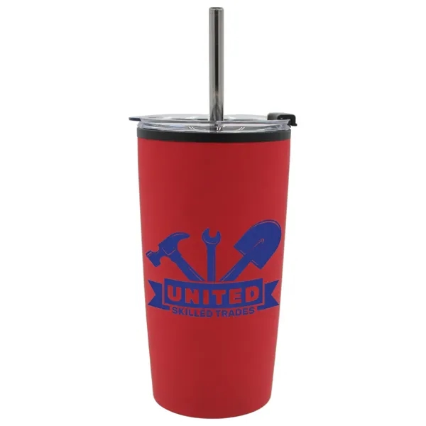 Red color option for Halcyon 20 Oz. Niagara Tumbler With Stainless Straw/Flip Top