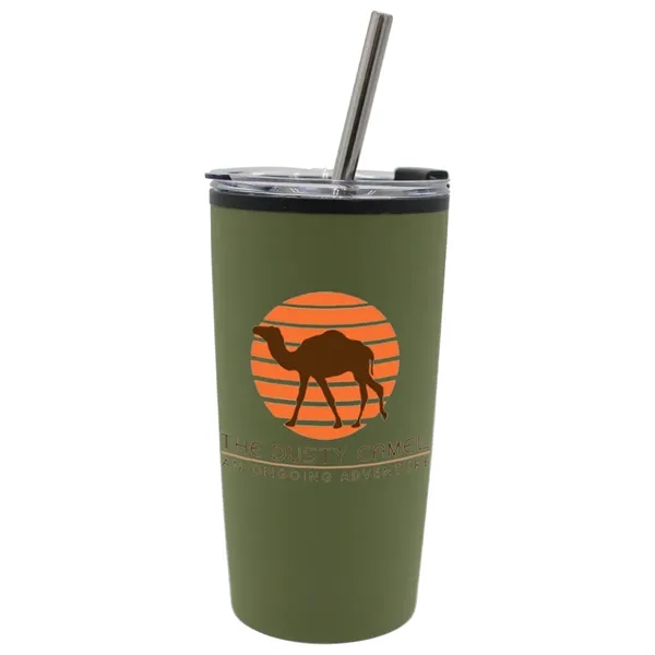 Army Green color option for Halcyon 20 Oz. Niagara Tumbler With Stainless Straw/Flip Top