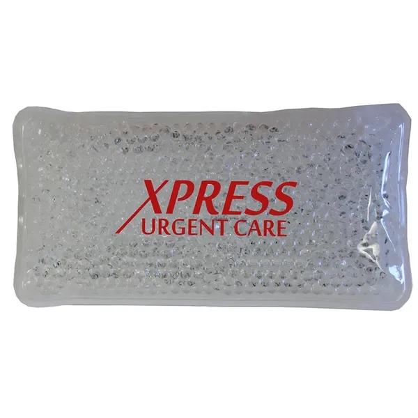 Clear color option for Rectangle Gel Bead Hot/Cold Pack
