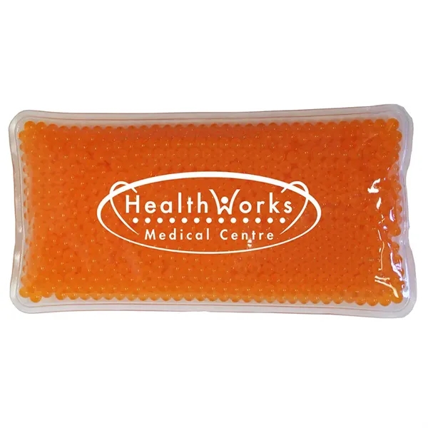 Orange color option for Rectangle Gel Bead Hot/Cold Pack