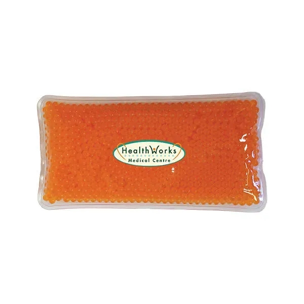 Orange color option for Rectangle Gel Bead Hot/Cold Pack, Full Color Digital