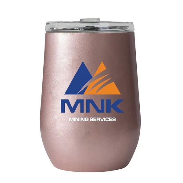 Rose Gold color option for Vinglacé® 10 Oz. Stemless Wine Tumbler, Full Color Digital