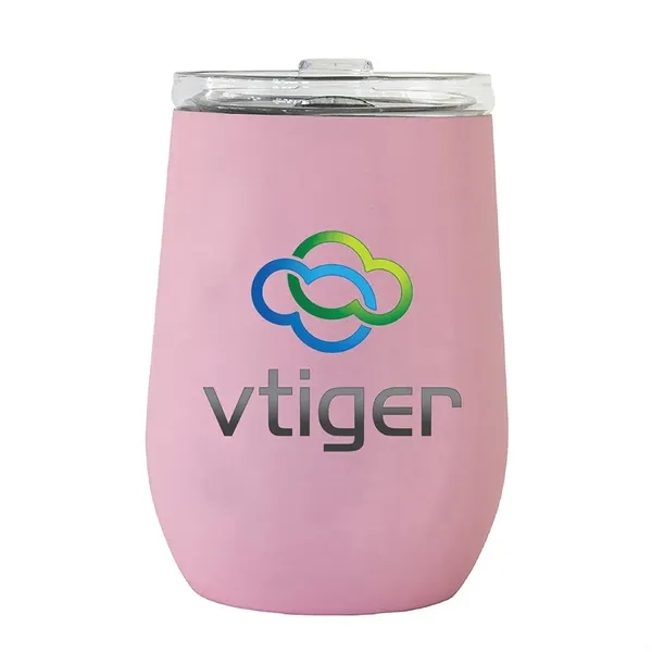 Rose color option for Vinglacé® 10 Oz. Stemless Wine Tumbler, Full Color Digital