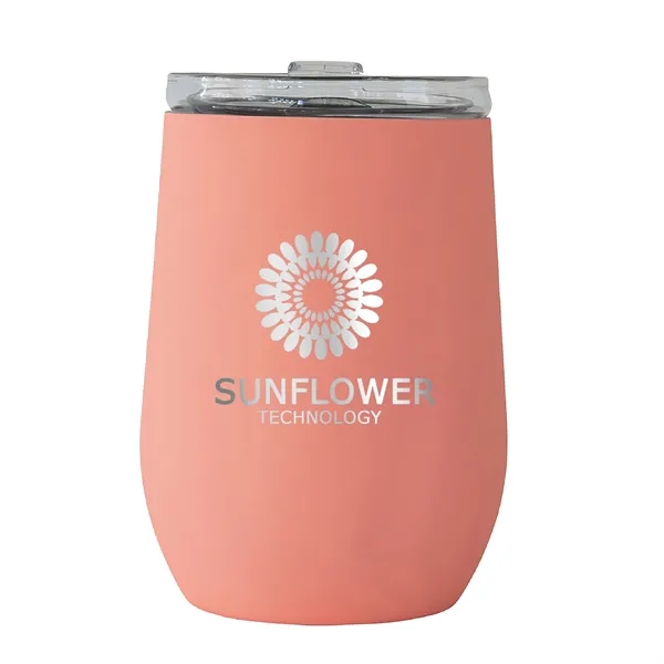 Coral color option for Vinglacé® 10 Oz. Stemless Wine Tumbler, Laser, Premium