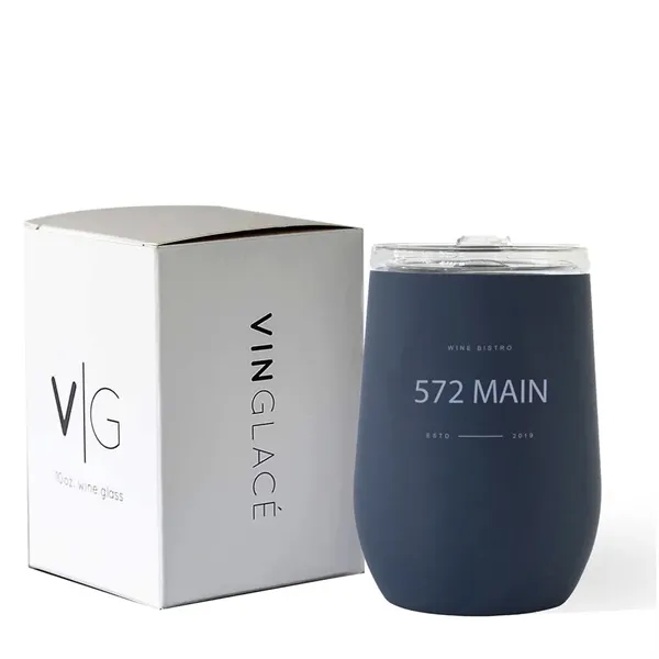 Navy Blue color option for Vinglacé® 10 Oz. Stemless Wine Tumbler, Laser, Premium