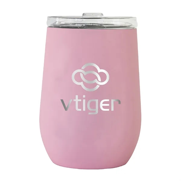 Rose color option for Vinglacé® 10 Oz. Stemless Wine Tumbler, Laser, Premium