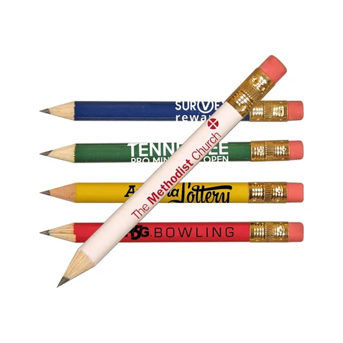 Main photo of Round Golf Pencil With Erasers