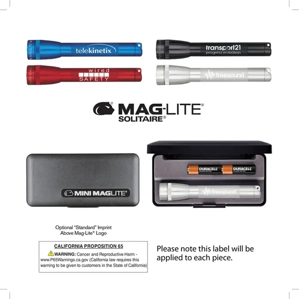 Extra color option for M2 A Mini Maglite® 2 Aa, Laser Engraved