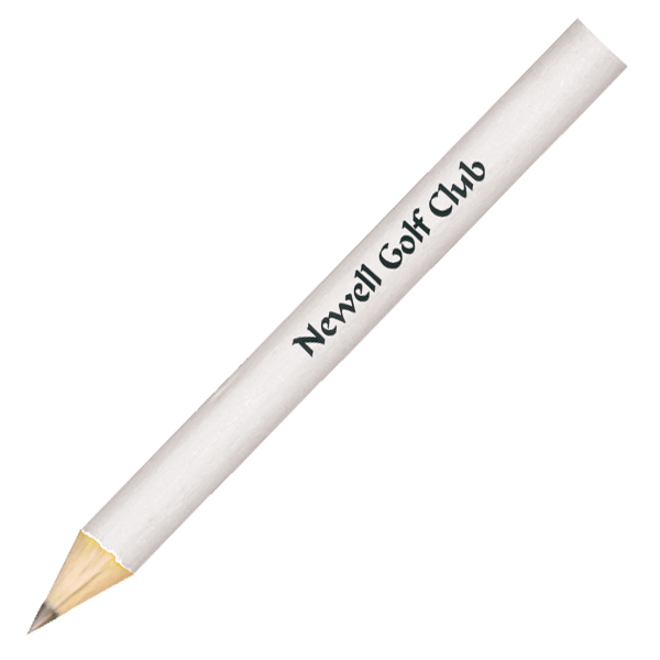 White color option for Round Golf Pencils