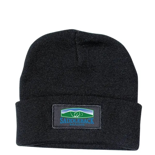Black color option for Knit Hat, Full Color Digital