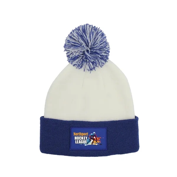 Blue color option for Color Pop Beanie, Full Color Digital