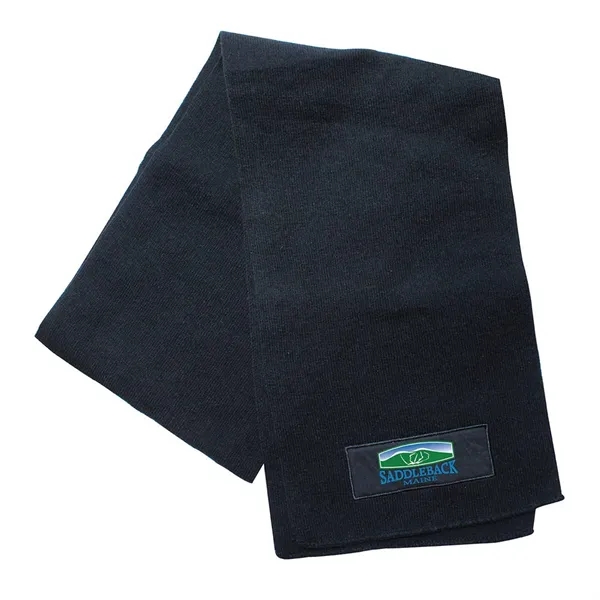 Black color option for Knit Scarf, Full Color Digital