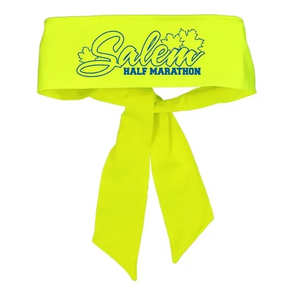 Bright Yellow color option for Tie Back Headband, Full Color Digital