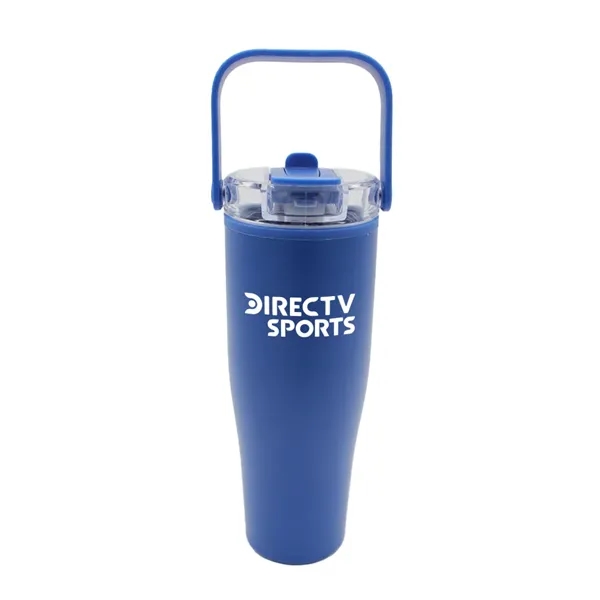 Blue color option for 30 Oz. Recycled Tumbler With Handle Lid