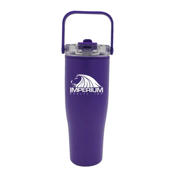 Purple color option for 30 Oz. Recycled Tumbler With Handle Lid