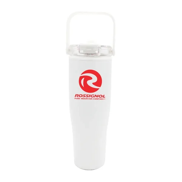 White color option for 30 Oz. Recycled Tumbler With Handle Lid