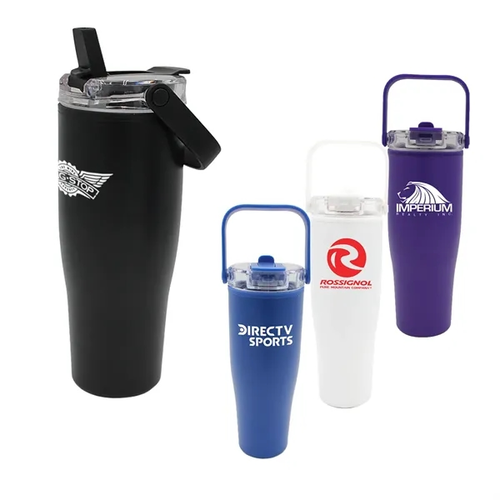 Main photo of 30 Oz. Recycled Tumbler With Handle Lid