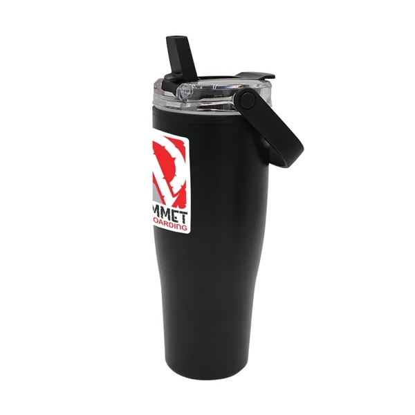 Black color option for 30 Oz. Recycled Tumbler With Handle Lid, Full Color Digital