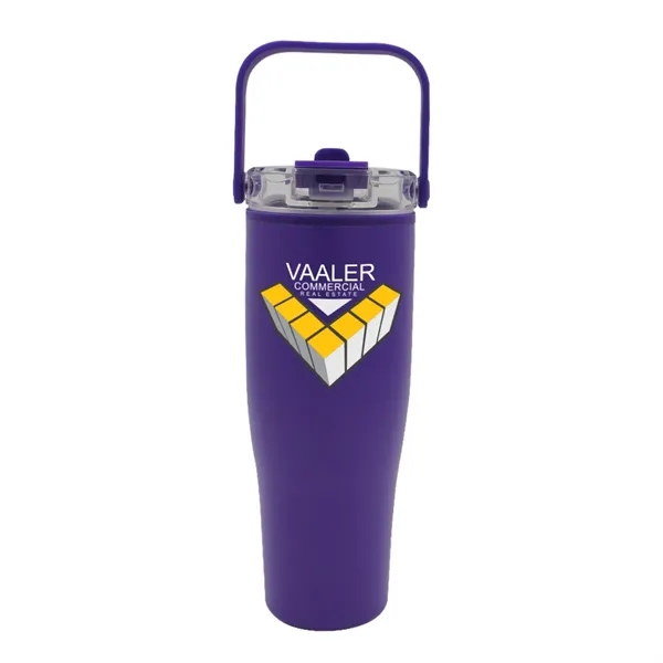 Purple color option for 30 Oz. Recycled Tumbler With Handle Lid, Full Color Digital