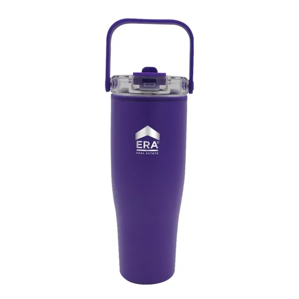 Purple color option for 30 Oz. Recycled Tumbler With Handle Lid, Laser, Standard