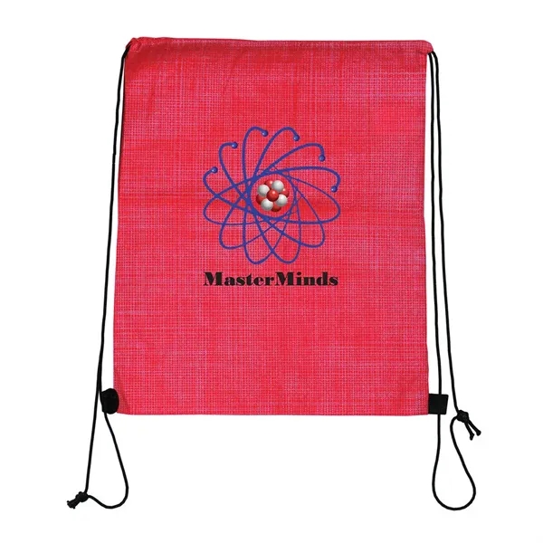 Red color option for Criss Cross Nw Drawstring Backpack, Full Color Digital