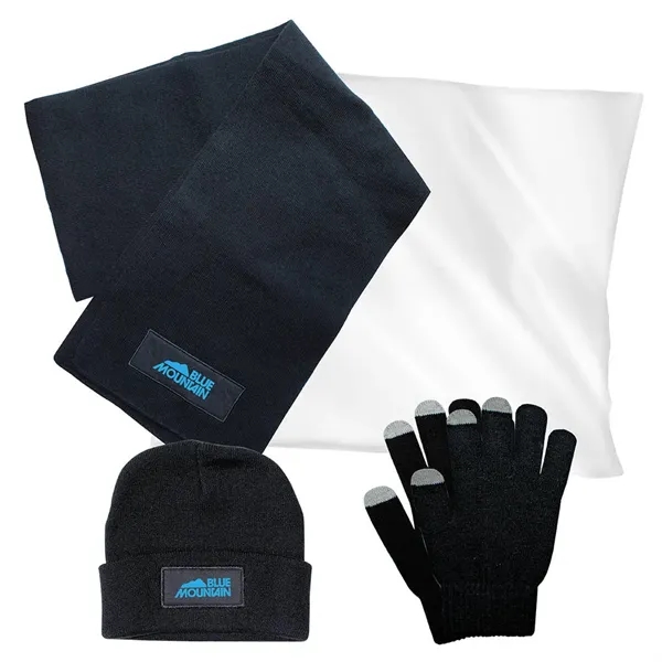 Black color option for 3 Piece Knit Set With Poly Bag