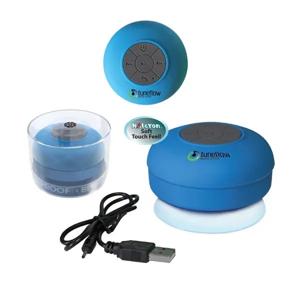 Bright Blue color option for Halcyon® Waterproof  Wireless Speaker, Full Color Digital