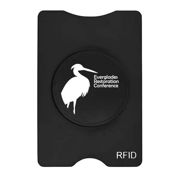 Black color option for Rfid Stand Out Phone/Card Holder