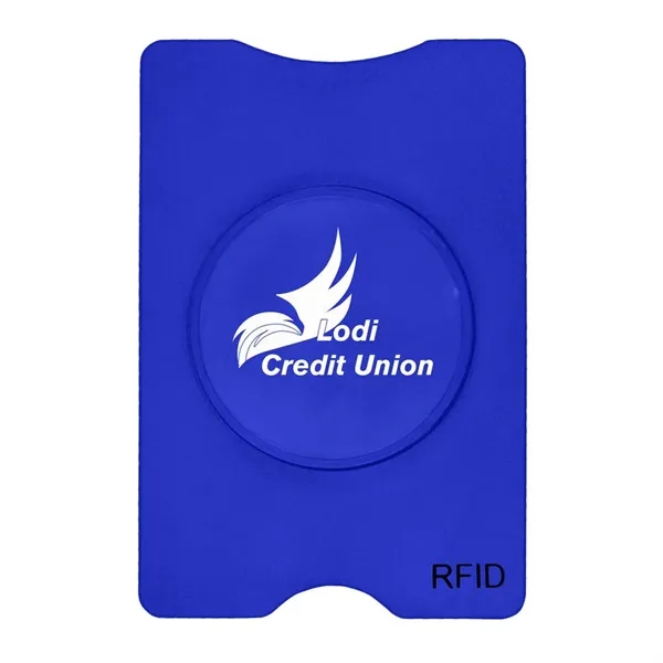 Blue color option for Rfid Stand Out Phone/Card Holder