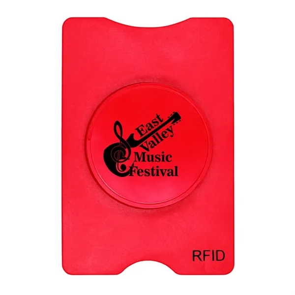 Red color option for Rfid Stand Out Phone/Card Holder