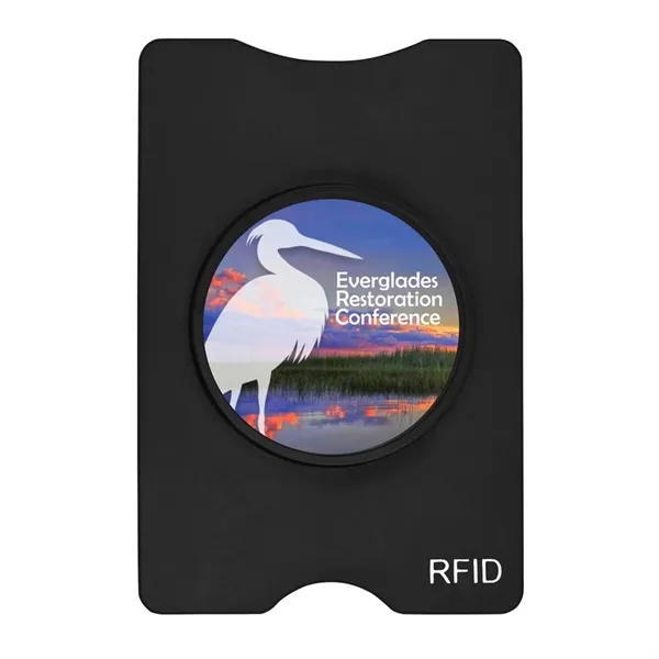 Black color option for Rfid Stand Out Phone/Card Holder, Full Color Digital