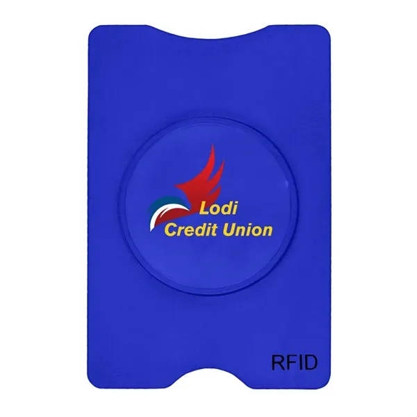 Blue color option for Rfid Stand Out Phone/Card Holder, Full Color Digital