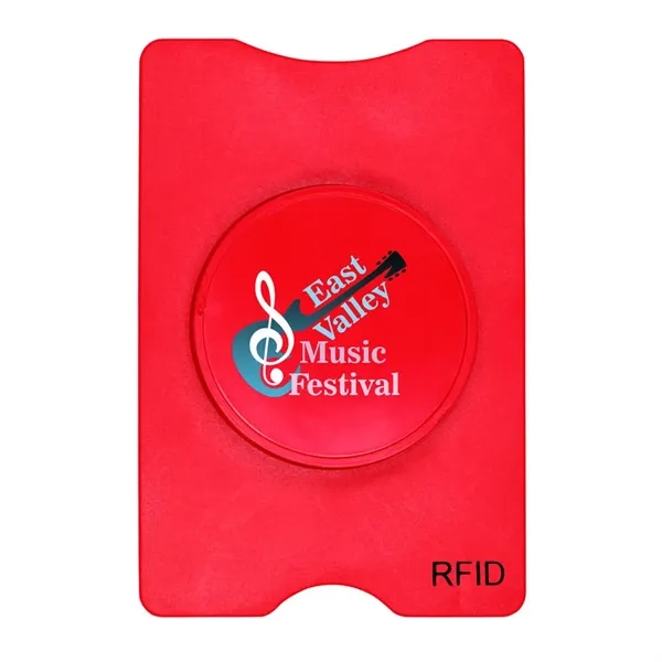 Red color option for Rfid Stand Out Phone/Card Holder, Full Color Digital