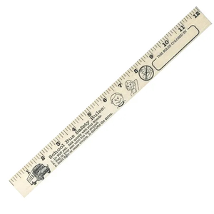 Photo of School Bus Safety "U" Color Rulers   Natural Wood Finish