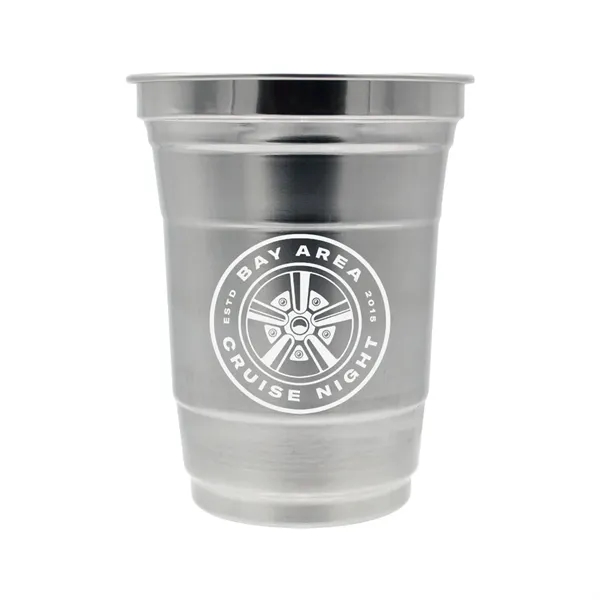 Silver color option for Top Cup By Ball™ 16 Oz. Recycled Aluminum Cup
