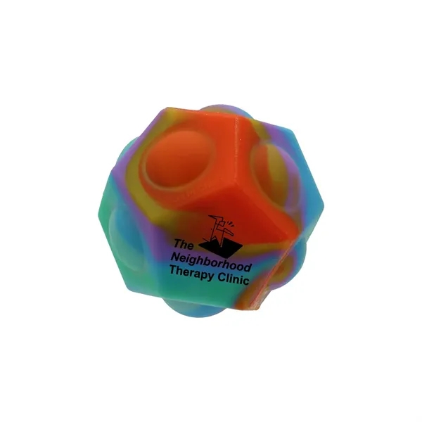 Rainbow color option for Stress Pop Geo Ball