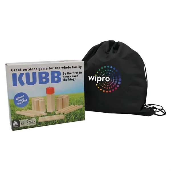 Black color option for Kubb Game, Full Color Digital